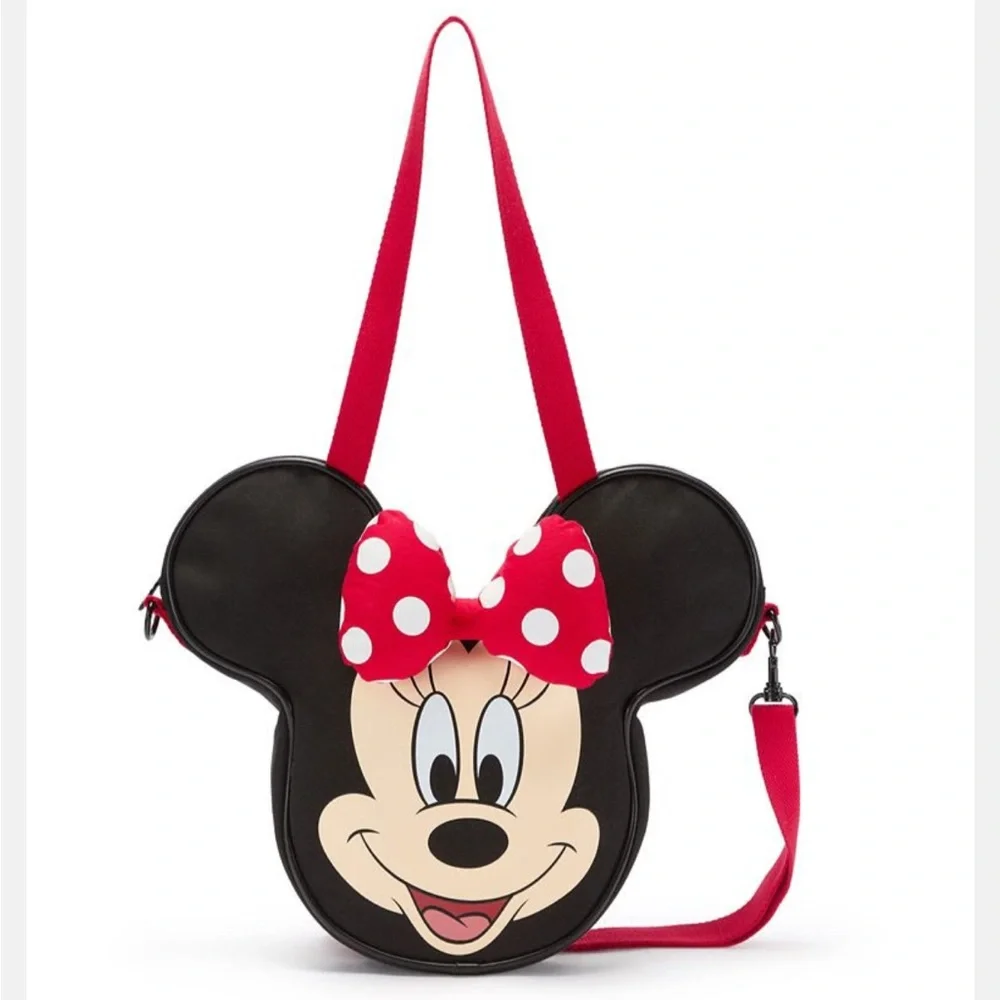 NWT Disney Parks Minnie Mouse Canvas Tote Bag - Mini Version - Picture 1 of 2